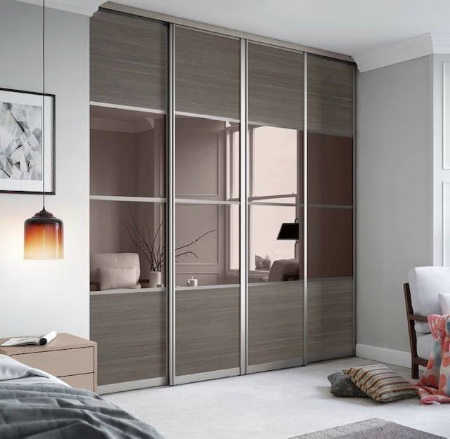Bedroom with built in wardrobes